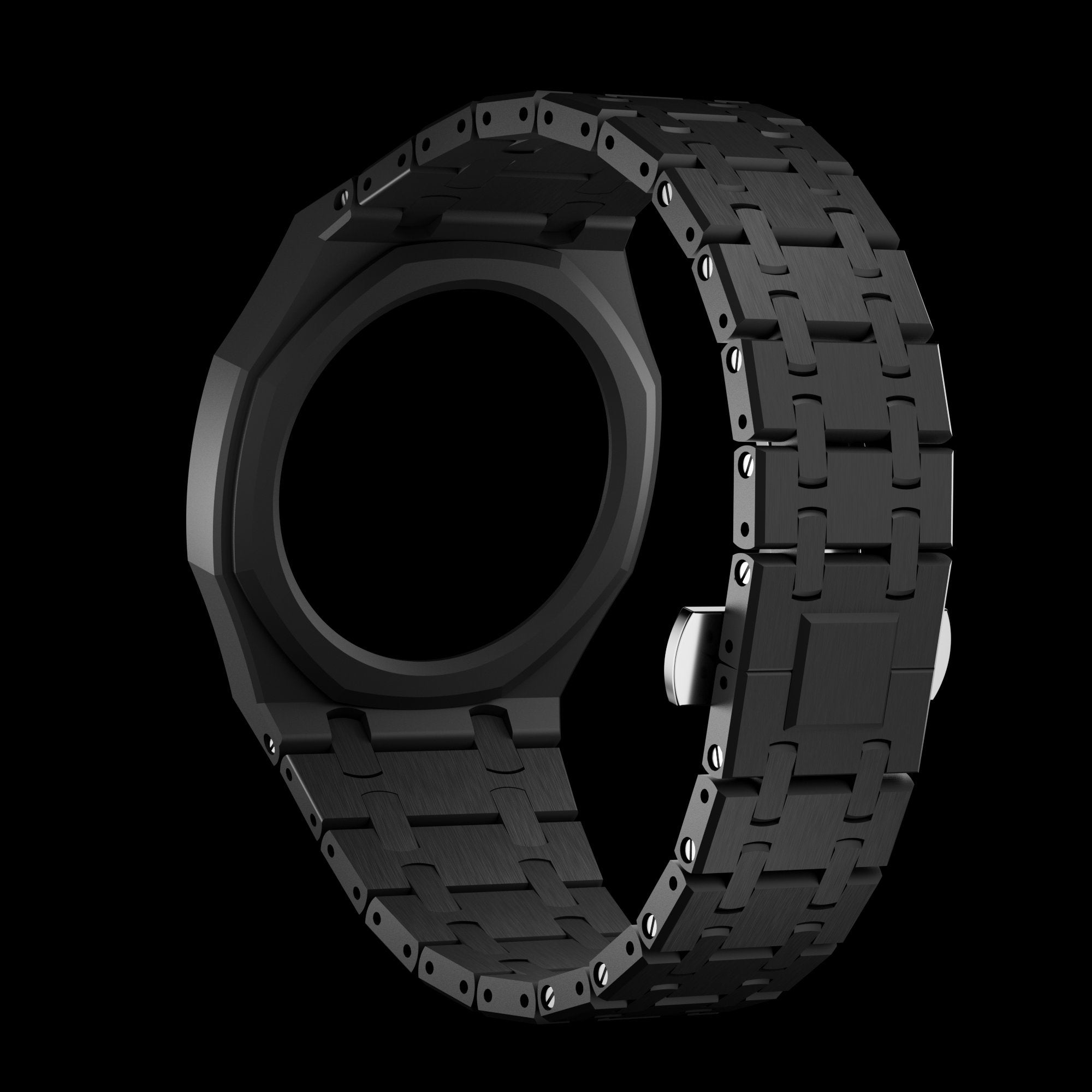 Pop As Watch Ceramic Bracelet Black - with Royal Pop dial
