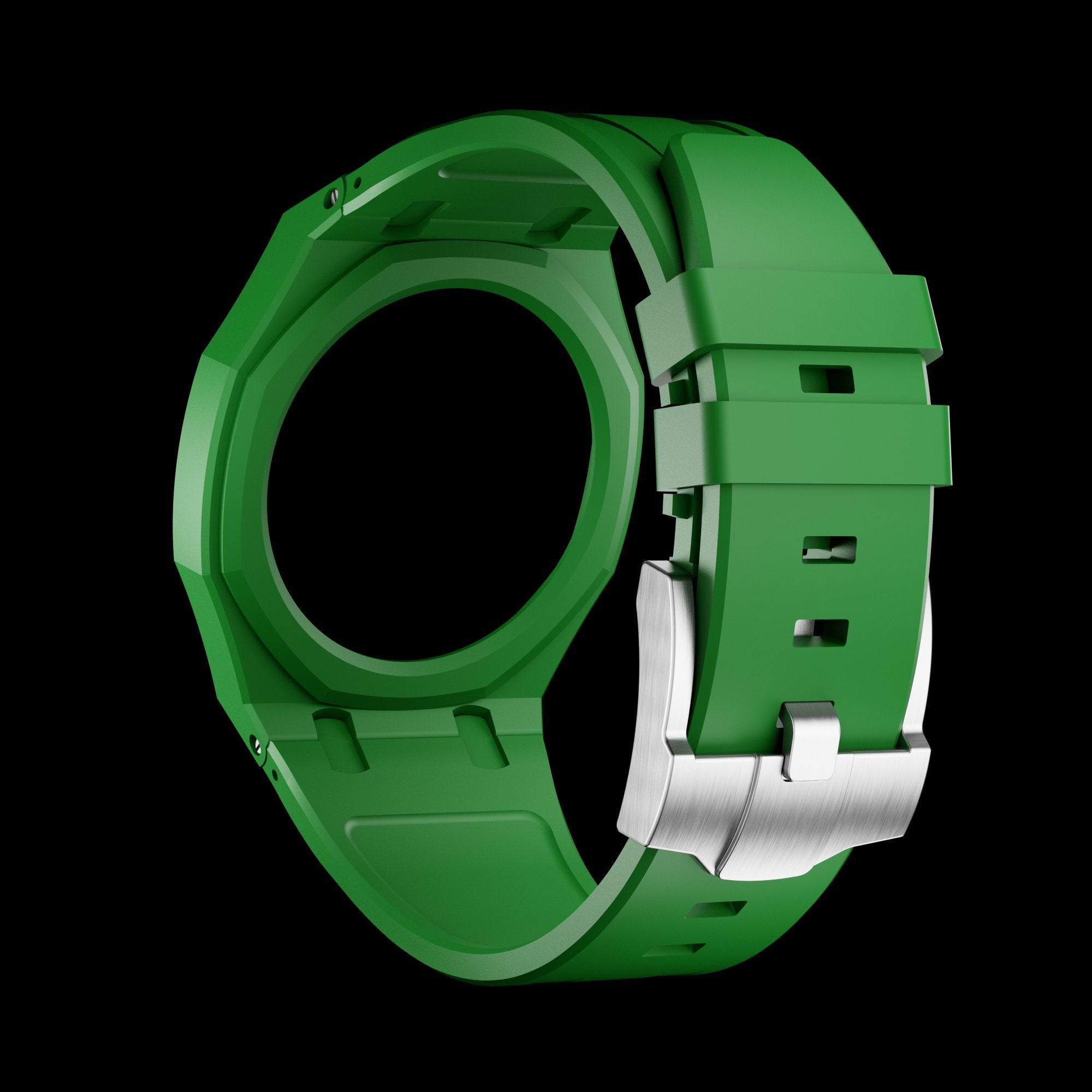 Pop As Watch Ceramic Bracelet Green Eight - with Royal Pop dial