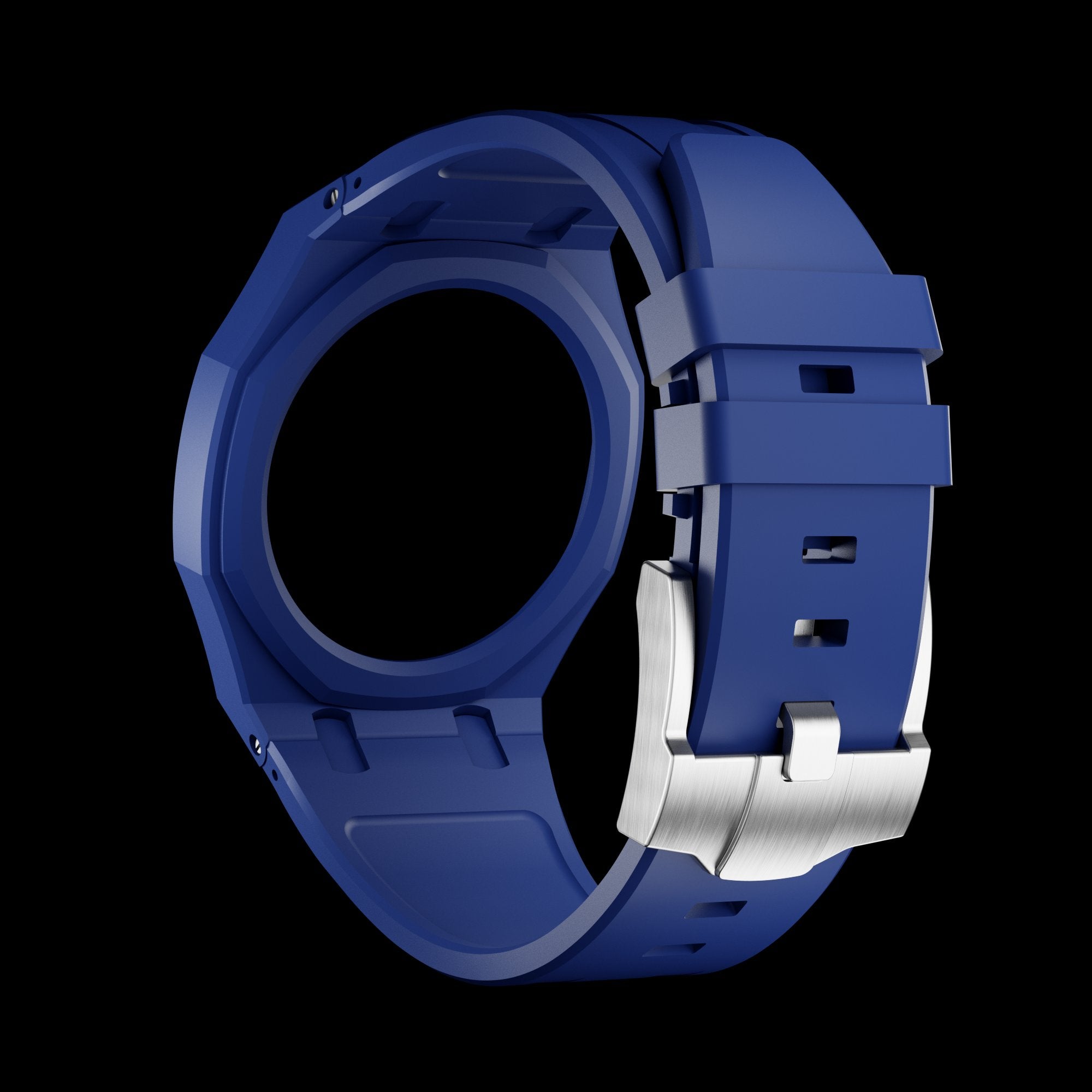 Pop As Watch Ceramic Bracelet Navy Blue - with Royal Pop dial