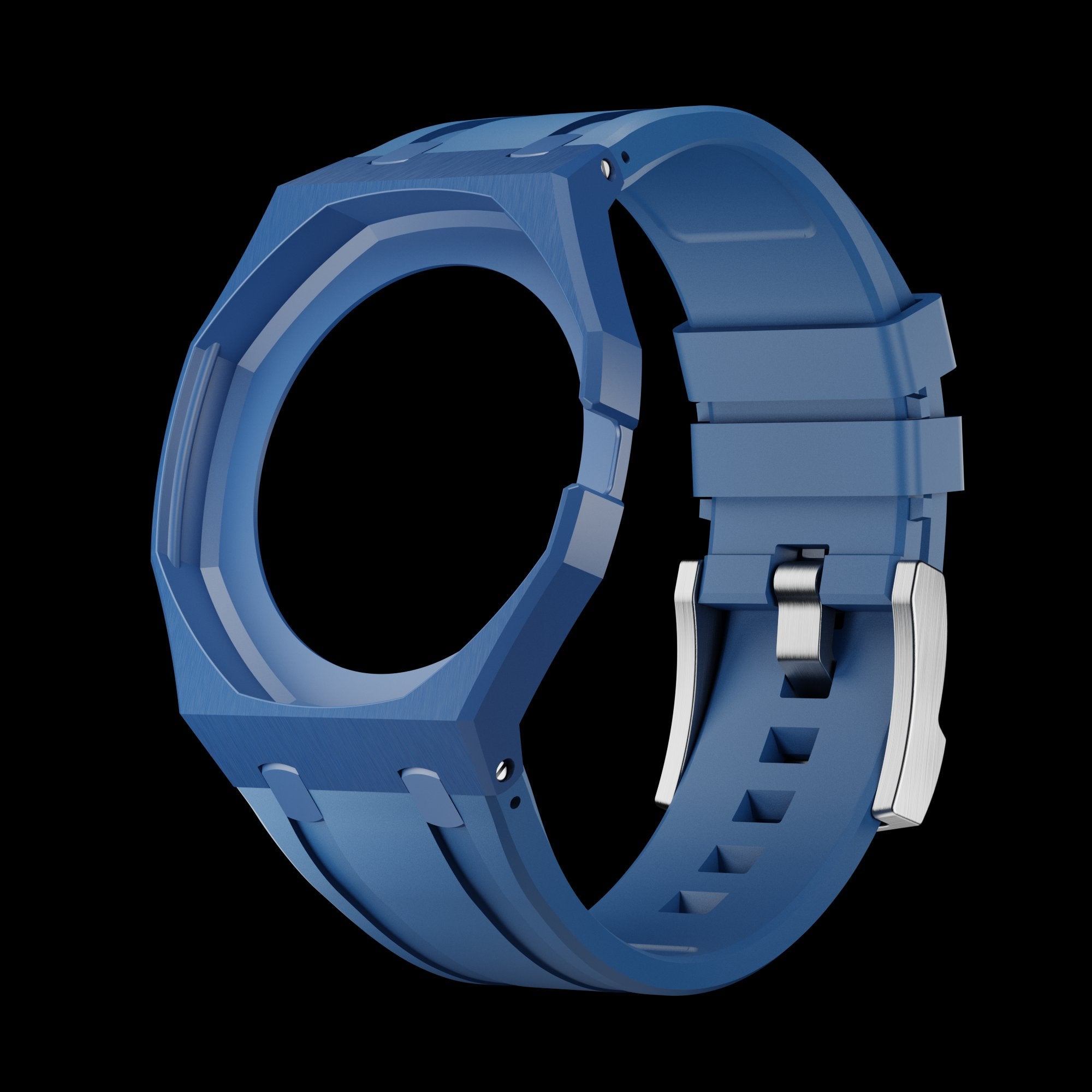 Pop As Watch Ceramic Bracelet Sky Blue - caseback with Royal Pop movement