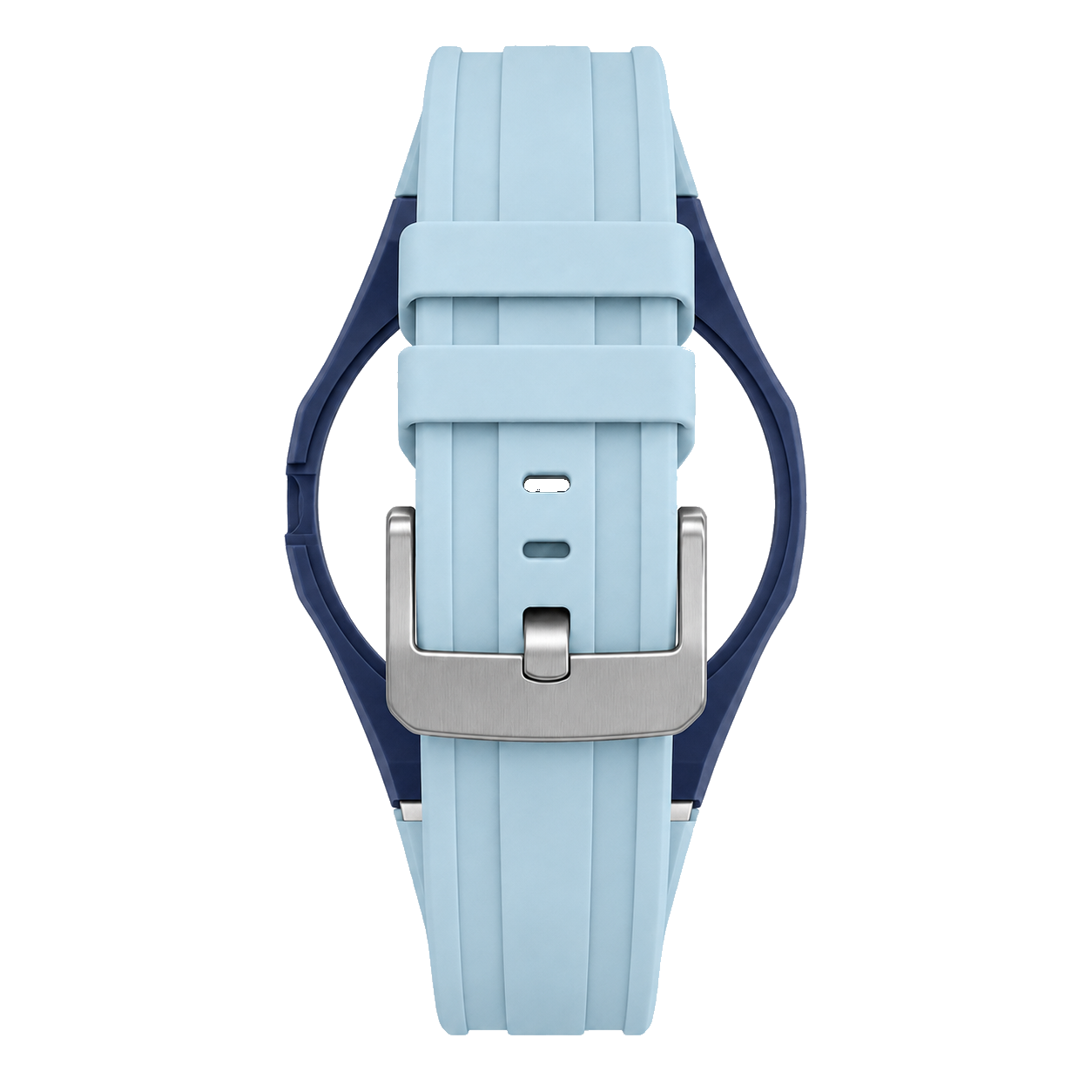 Silicone Bracelet | Navy & Ice Blue