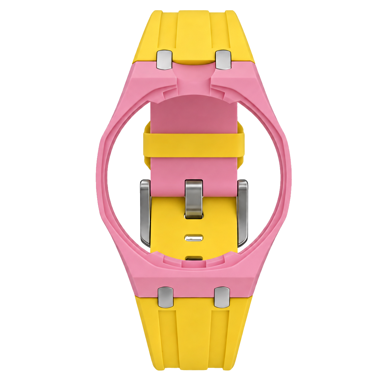 Silicone Bracelet | Pink & Yellow