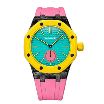 Pink Carbon Silicone Bracelet