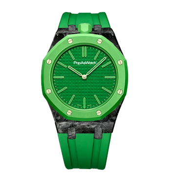 Green Carbon Silicone Bracelet